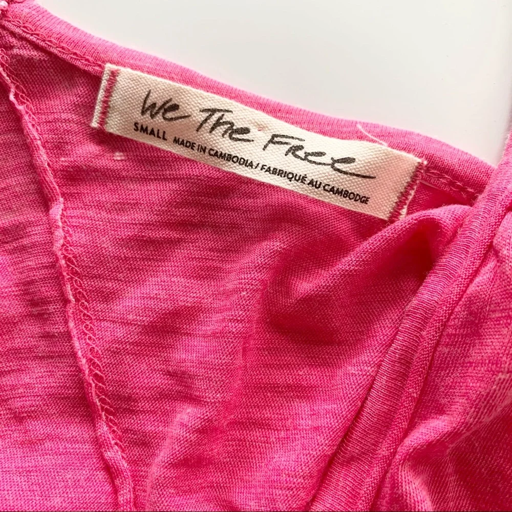 🌸New🌸 Free People Oversized Hot Pink Top S NWT